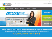 Tablet Screenshot of childcaremanager.com